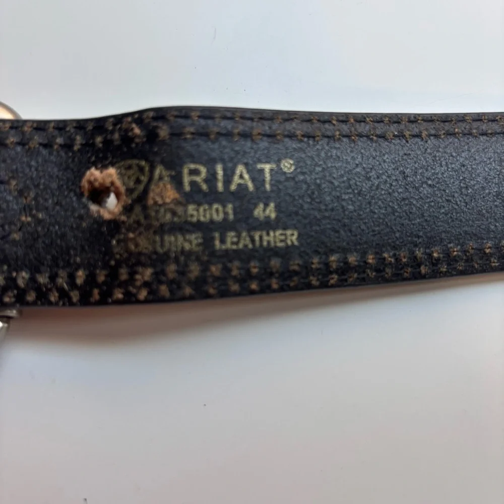 Ariat men’s digital camouflage patriotic flag genuine leather belt size 44
